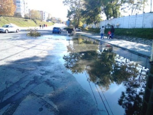 Deşi nu plouă, Cernavodă e inundat